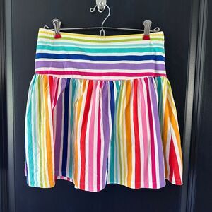Lands End Colorful Rainbow 🌈 Pride Stretchy Skirt/Skort Shorts underneath XL